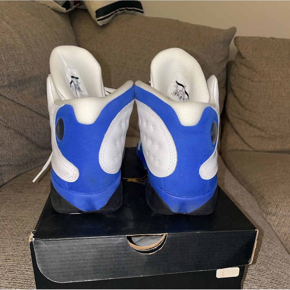 Air Jordan 13 retro white hyper royal black 7Y - Picture 4 of 7